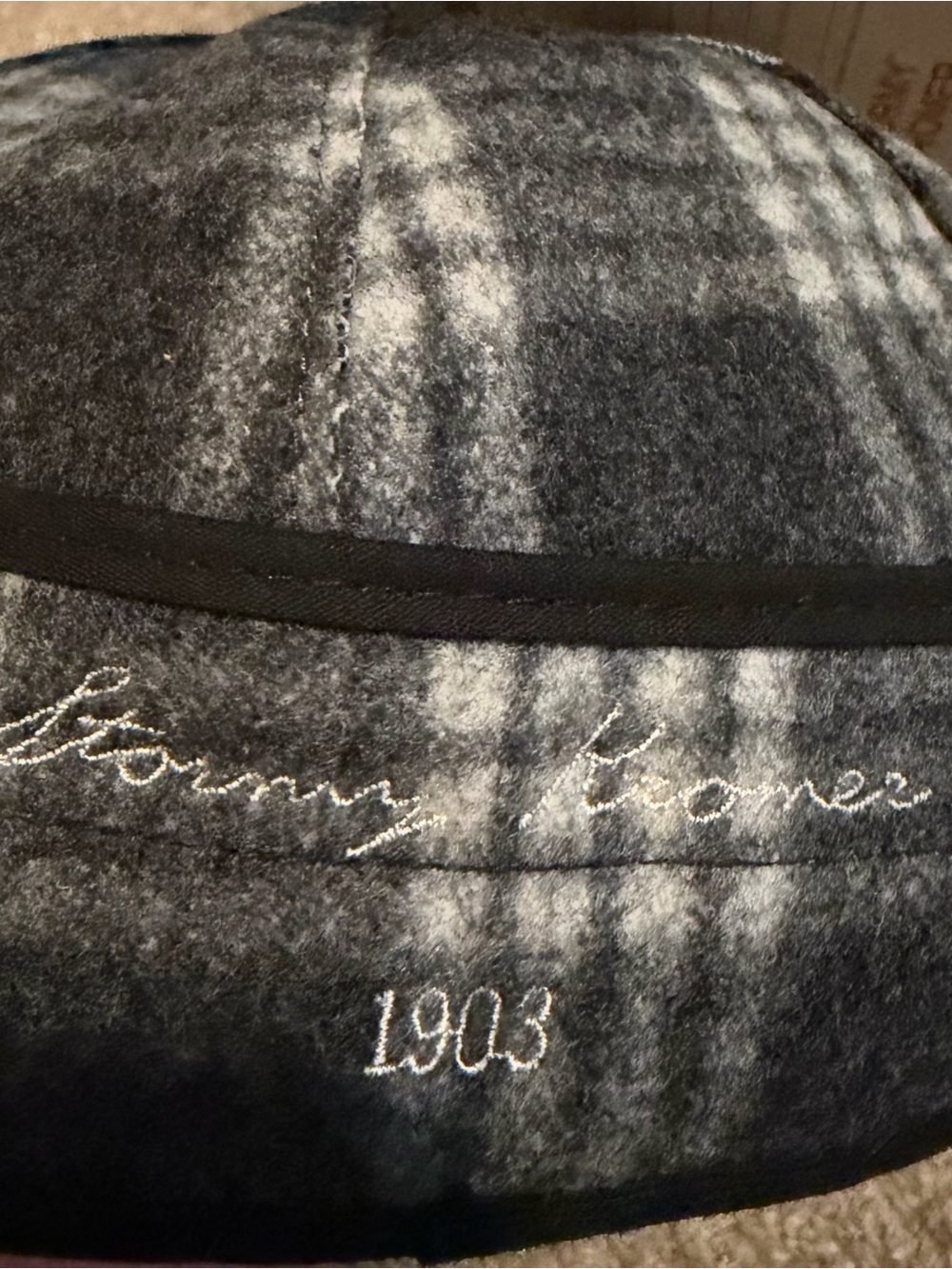 NWT Stormy Kromer Black Wool Cap Hat Size 7 1/8
